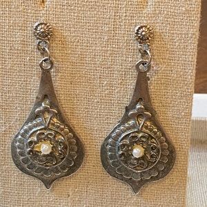 Antique silver earrings